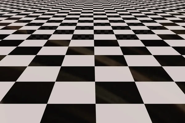 3d representación de un piso cuadrado de azulejos en blanco y negro