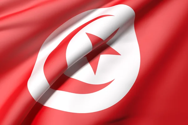 Tunisien flagga — Stockfoto