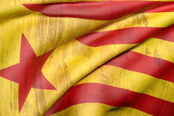 Bandiera Catalogna — Foto Stock