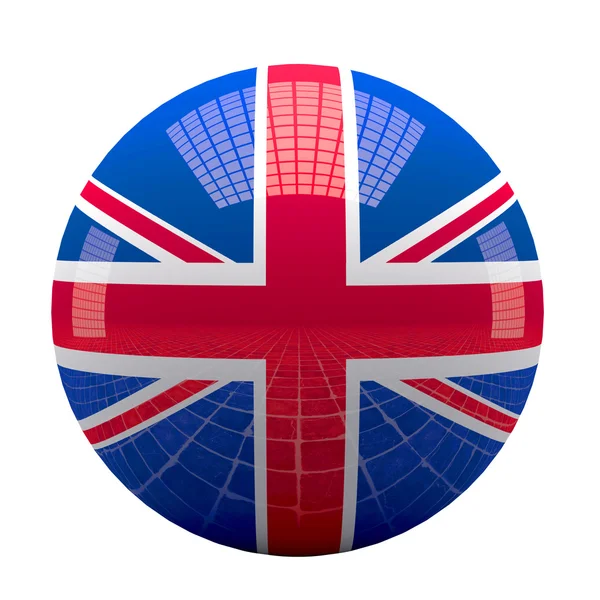 UK flagg sfär — Stockfoto