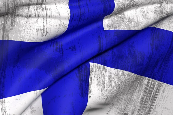 Finland flagga — Stockfoto