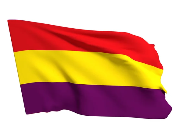 Испанский флаг республики — стоковое фото