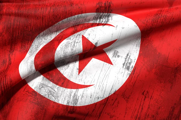 Tunisien flagga — Stockfoto