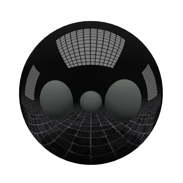 Black sphere — Stock Photo, Image