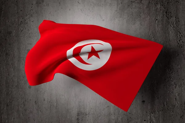 Tunisien flagga — Stockfoto