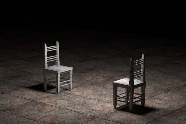 Oude stoelen — Stockfoto