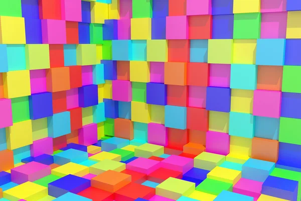 Cubes colorés — Photo