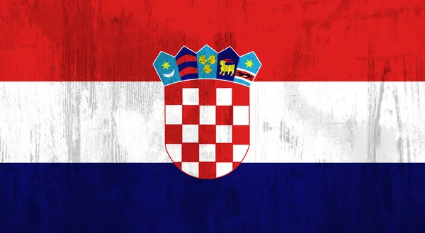Horvátország lobogója — Stock Fotó
