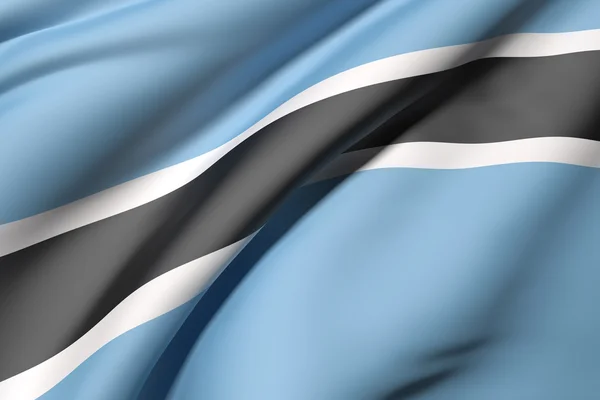 Botswana-Flagge — Stockfoto