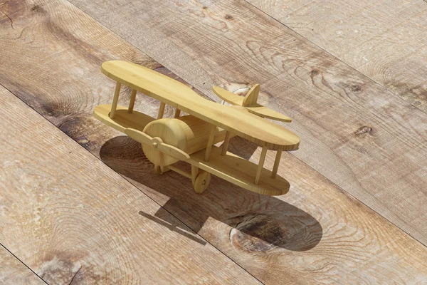 Dřevěné letadlo — Stock fotografie