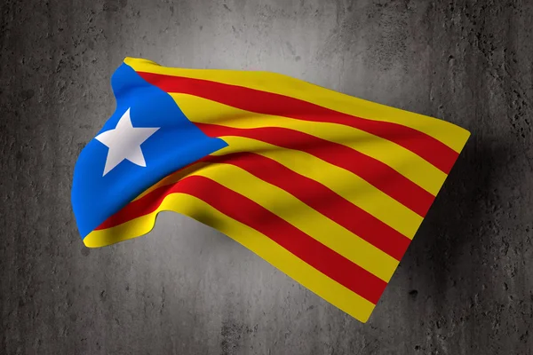 Vlag van Catalonië — Stockfoto