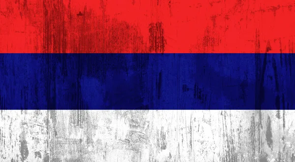 Serbische Flagge — Stockfoto