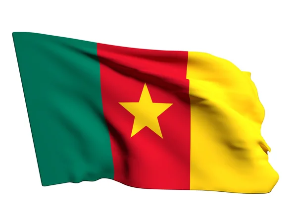 Kamerun zászló — Stock Fotó