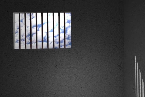 Janela da prisão — Fotografia de Stock