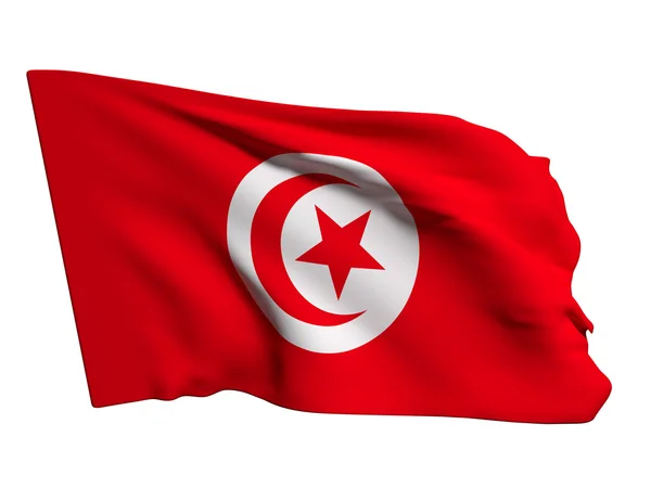 Tunisien flagga — Stockfoto