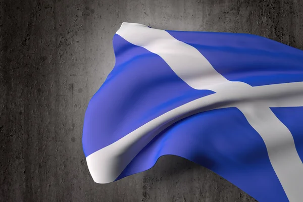 3d rendering of a Scotland flag on a dirty background — Stock Photo, Image