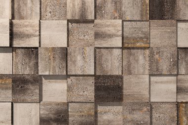 dokulu taş küplerin bir sürü 3D render