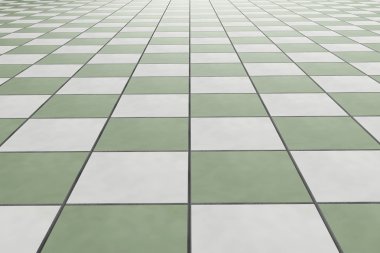 3D render bir kare fayans duvar