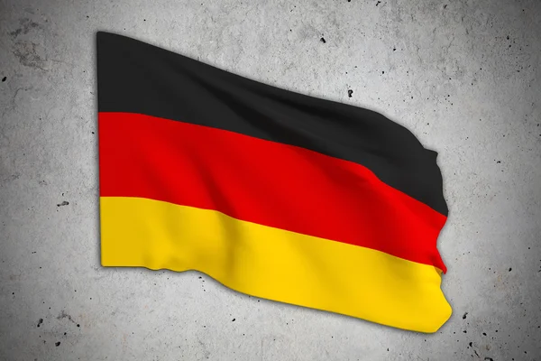 3D-рендеринг германского флага — стоковое фото