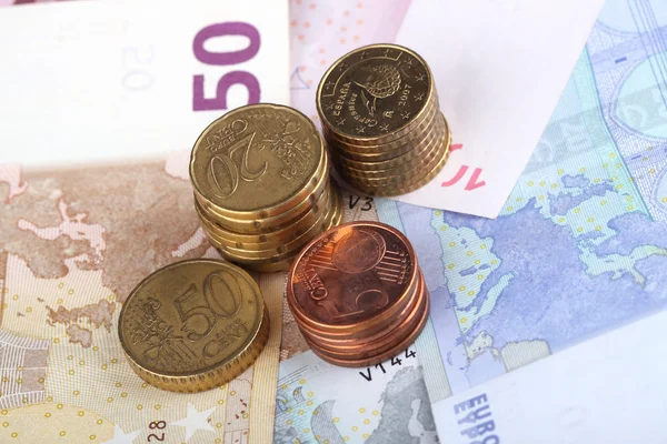A pile of european money for business — Stock Photo, Image