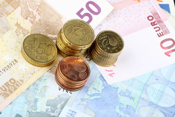 A pile of european money for business — Stock Photo, Image