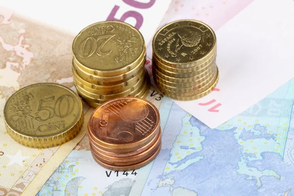A pile of european money for business — Stock Photo, Image