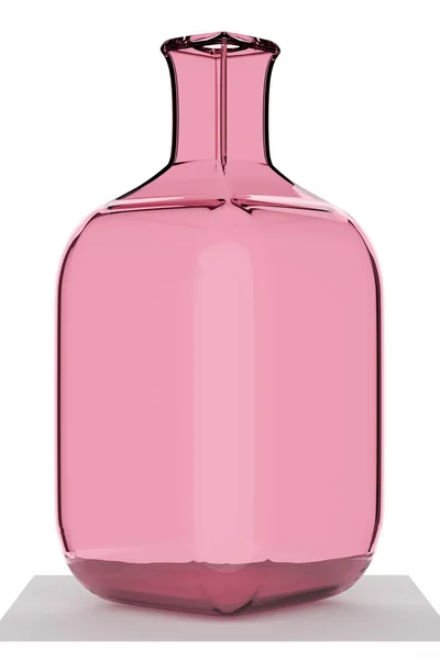 Rendering 3d di una bella bottiglia rosa — Foto Stock