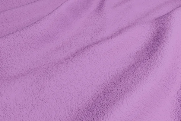 Rendering 3d di un tessuto increspato viola. Dall'alto — Foto Stock