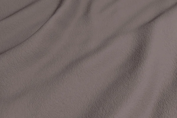 3D render kahverengi sakinleştirmek kumaş. Yukarıdan — Stok fotoğraf