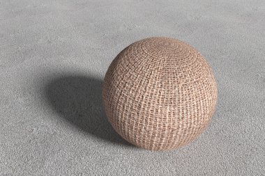 üç boyutlu gerdanlı küre bir close-up 3D render.