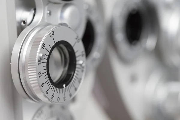 Фороптер, аппарат для офтальмологического тестирования — стоковое фото