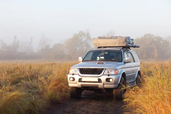 Coche en el campo — Foto de Stock