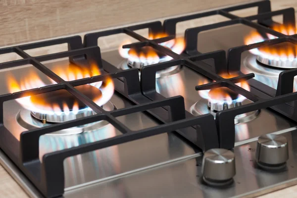 Gas burner flame — Stock Photo, Image