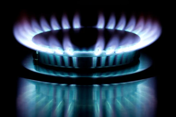 Gas burner flame — Stock Photo, Image