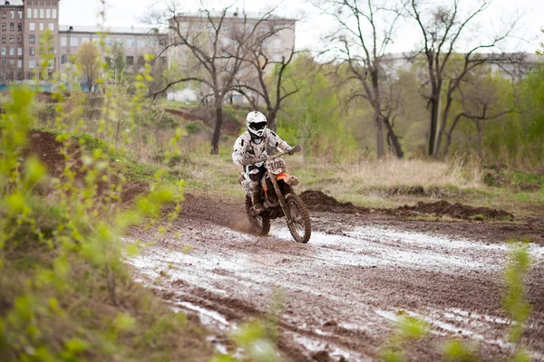 Motocross rider — Stock Photo, Image