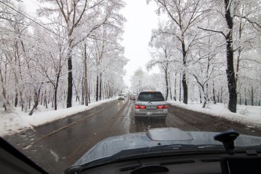 Habarovsk, Rusya - 06 Mayıs 2015: Kar Mayıs ayında