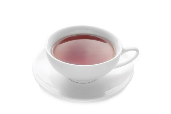 Cup of tea isolated on white