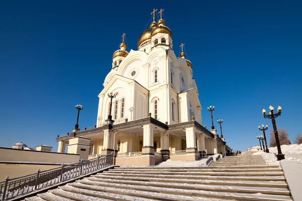 Cattedrale ortodossa in inverno — Foto Stock