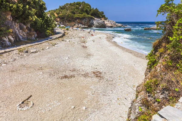 Agios Ioannis Pelio Grecia Luglio 2021 Spiaggia Damouchari — Foto Stock