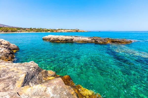 ギリシャのパロス島 2021年7月 Glifa Beach ストック写真
