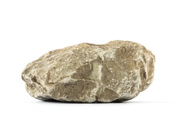 Rock (stone) isolated on white clipart