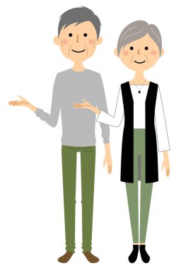 - Yaşlı bir çiftin açıklaması. - Yaşlı bir çiftin açıklaması var..