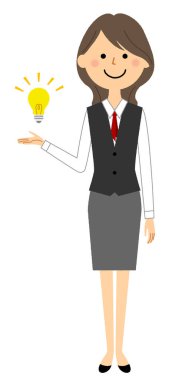 - Evlenme teklif etmek için üniformalı bir kadın. - Evlenme teklif etmek için üniformalı bir kadının resmi..