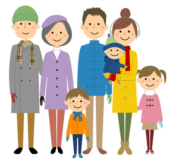 Nice Family Illustration Nice Family — Stock Vector