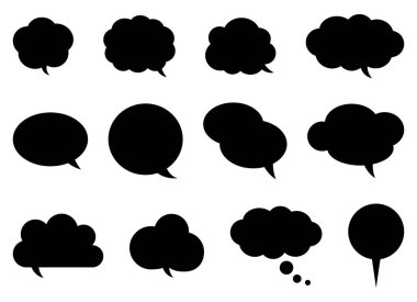 Konuşma baloncukları. Konuşma baloncuğunun bir gösterimi..