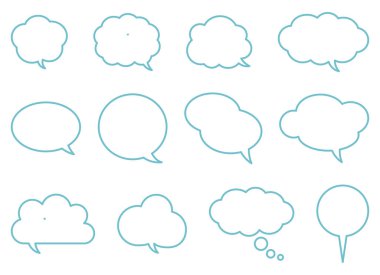 Konuşma baloncukları. Konuşma baloncuğunun bir gösterimi..