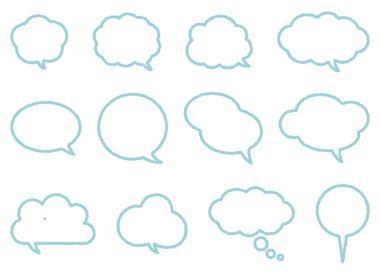 Konuşma baloncukları. Konuşma baloncuğunun bir gösterimi..