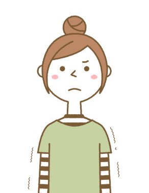 Kırgın bir genç kadın / Kızgın bir genç kadının tasviri.