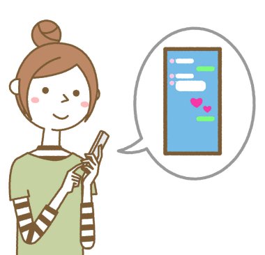 - Akıllı telefon kullanan genç bir kadın. - Akıllı telefon kullanan genç bir kadının resmi. Sohbet ediyorum..