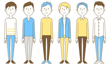 - Genç erkekler. - Gençlerin bir göstergesi..